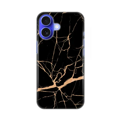 Silikonska futrola - maska print za iPhone 16 6.1 All Black.