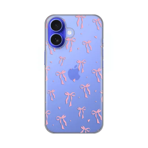 Silikonska futrola - maska print Skin za iPhone 16 6.1 Cute Bow.