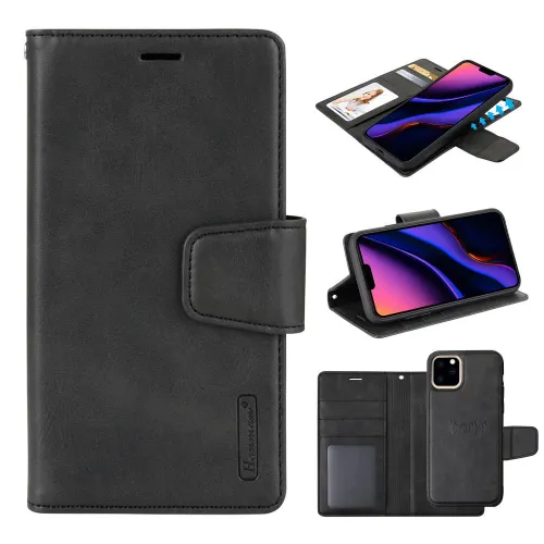 Futrola - maska Hanman Canvas Original 2u1 za iPhone 13 6.1 crna.