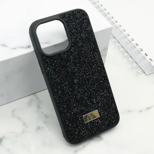 Futrola - maska DIAMOND SELECTION za iPhone 14 Pro Max (6.7) crna (MS).