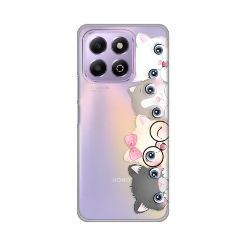 Silikonska futrola - maska print Skin za Huawei Honor X6b Cats.