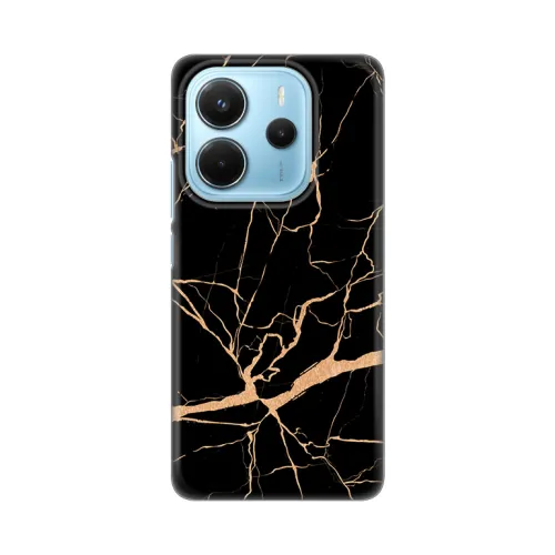 Silikonska futrola - maska print za Xiaomi Redmi Note 14 4G (SRB) All Black.