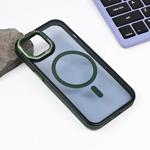 Futrola - maska Magsafe Trendy za iPhone 13 6.1 zelena.