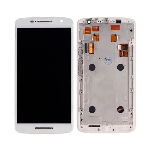 LCD ekran / displej za Motorola Moto X Play+touch screen+frame beli.