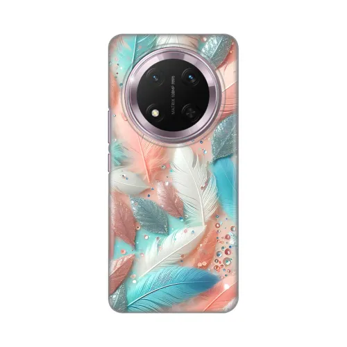 Silikonska futrola - maska print za Huawei Honor Magic 7 lite Pastel Feathers.