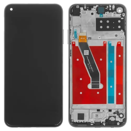 LCD ekran / displej za Huawei P40 Lite E+touch screen crni+frame crni.