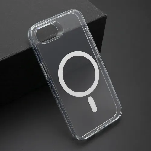 Futrola - maska COLOR FRAME MagSafe za iPhone 16E (6.1) providna (MS).