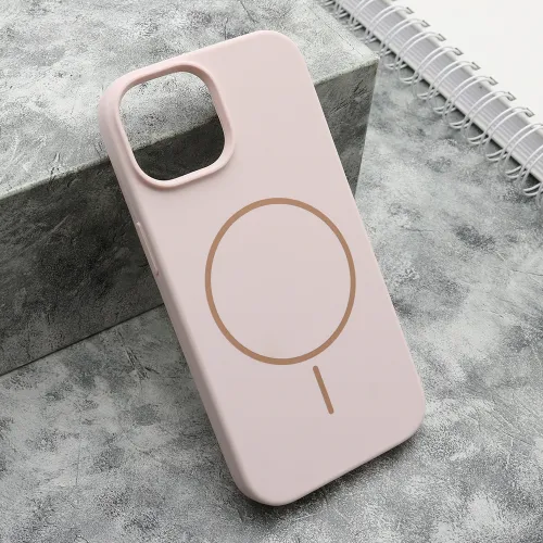 Futrola - maska FLEX MagSafe za iPhone 15 (6.1) roze (MS).