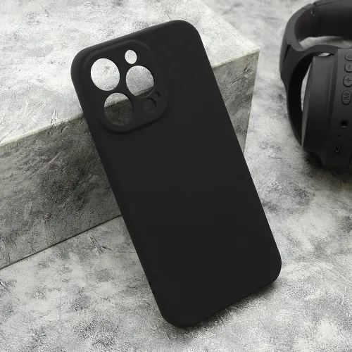 Futrola - maska VELVET TOUCH za iPhone 13 Pro (6.1) crna (MS).