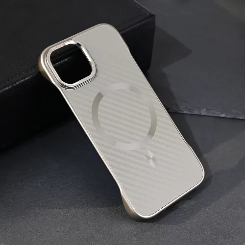 Futrola - maska Magsafe Carbon za iPhone 15 6.1 siva.