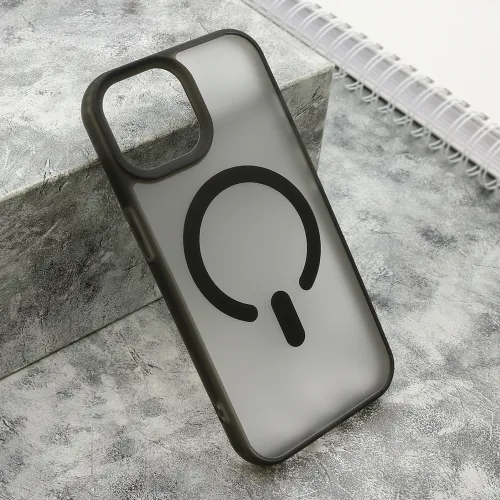 Futrola - maska BLURRY MagSafe za iPhone 15 (6.1) crna (MS).