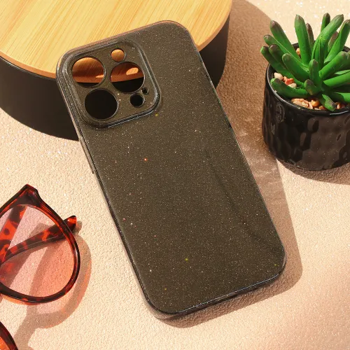 Futrola - maska Sparkle Dust za iPhone 14 Pro 6.1 crna.
