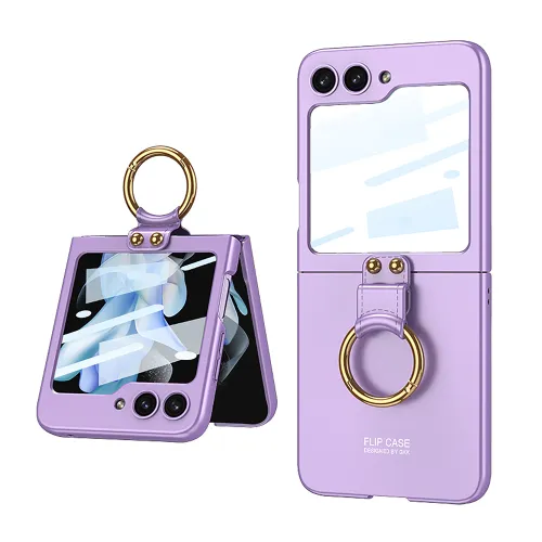 Futrola - maska SMOOTH RING za Samsung F741B Galaxy Z Flip 6 5G ljubicasta (GKK case) (MS).