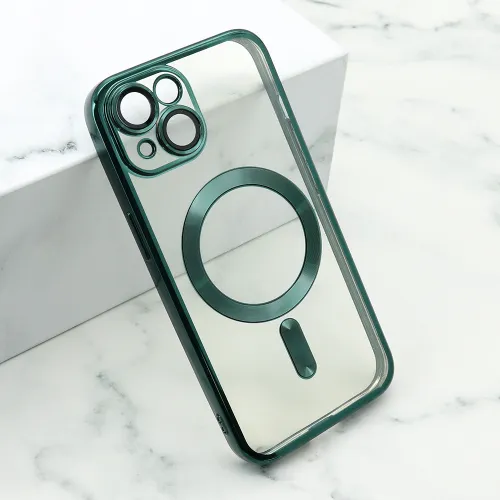 Futrola - maska CAMERA PROTECT MagSafe za iPhone 15 (6.1) zelena (MS).
