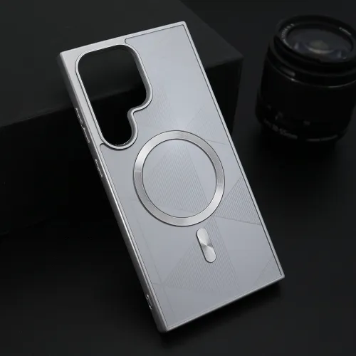 Futrola - maska ZEN SHIELD MagSafe za Samsung S928 Galaxy S24 Ultra 5G srebrna (MS).