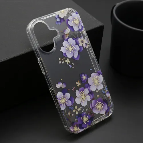 Futrola - maska FLOWER za iPhone 16 (6.1) DZF7 (MS).