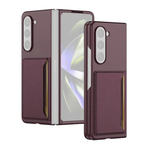 Futrola - maska ELEGANT CARD za Samsung F946 Galaxy Z Fold 5 5G ljubicasta (GKK case) (MS).