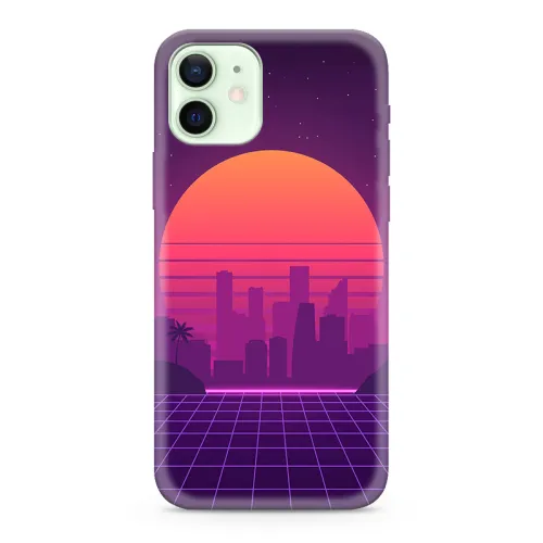 Futrola - maska ultra tanki print CLEAR NEON WAVE za iPhone 12/12 Pro (6.1) NW04 (MS).