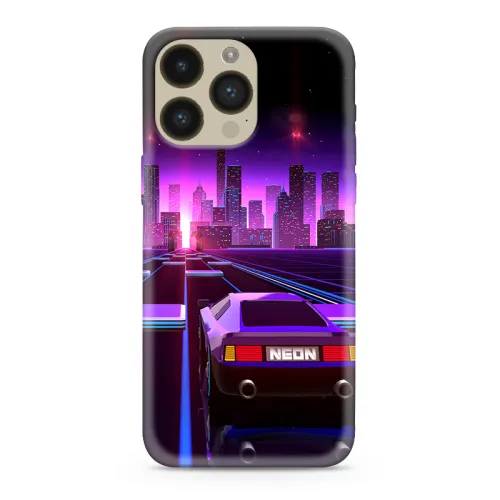 Futrola - maska ultra tanki print CLEAR NEON WAVE za iPhone 14 Pro Max (6.7) NW03 (MS).