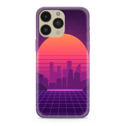 Futrola - maska ultra tanki print CLEAR NEON WAVE za iPhone 14 Pro Max (6.7) NW04 (MS).