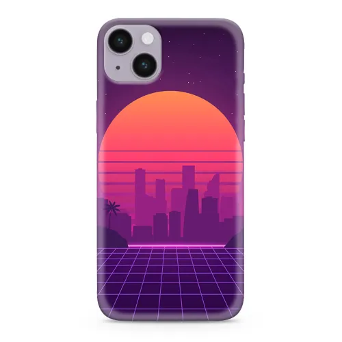 Futrola - maska ultra tanki print CLEAR NEON WAVE za iPhone 14 Plus (6.7) NW04 (MS).