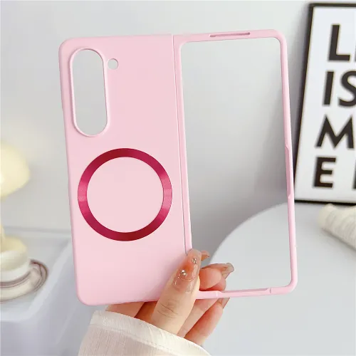 Futrola - maska Magsafe Magnetic Shockproof za Samsung Galaxy Z Fold 6 5G roze.