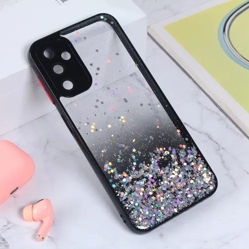 Futrola - maska Frame Glitter za Samsung A145R/A146B Galaxy A14 4G/5G crna.