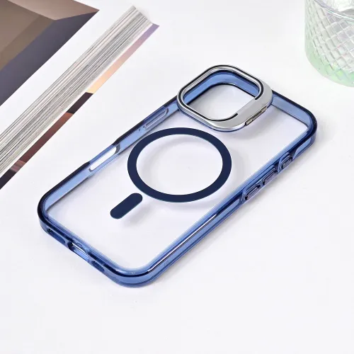 Futrola - maska Magsafe Transparent za iPhone 16 6.1 plava.
