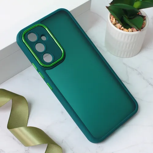 Futrola - maska Shining Camera za Samsung A546B Galaxy A54 5G tamno zelena.