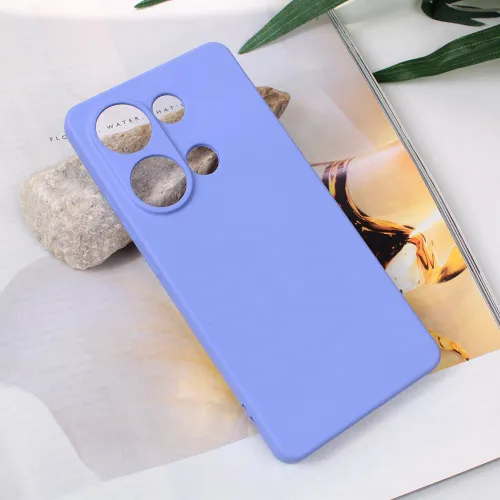 Futrola - maska Teracell Soft Velvet za Xiaomi Redmi Note 13 Pro 4G (EU) ljubicasta.