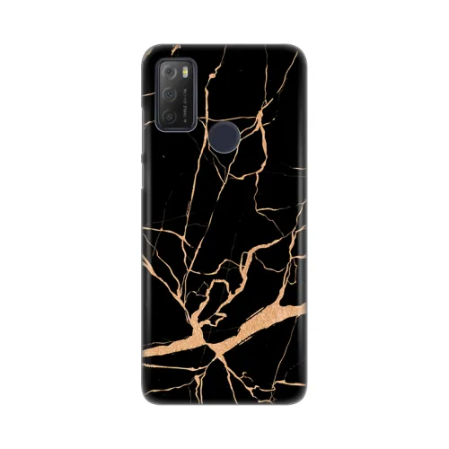 Silikonska futrola - maska print za Alcatel 1S (2021)/3L (2021)/A1 Alpha 21 All Black.