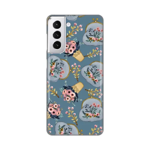 Silikonska futrola - maska print za Samsung G991 Galaxy S21 Retro Blue.
