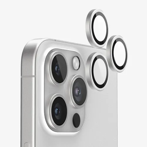 Zastita za kameru za iPhone 16 Pro 6.3/iPhone 16 Pro Max 6.9 srebrna.
