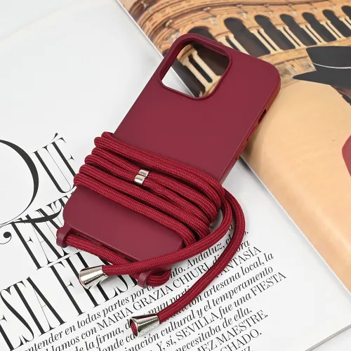 Futrola - maska Crossbody za iPhone 13 Pro 6.1 bordo.