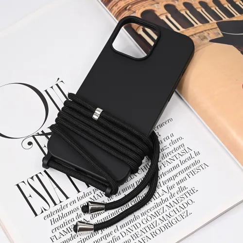 Futrola - maska Crossbody za iPhone 16 Pro Max 6.9 crna.