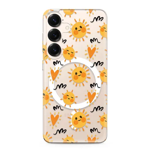 Futrola - maska silikonska print MagSafe za Samsung S931 Galaxy S25 5G sun (MS).