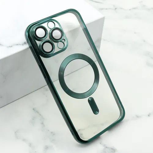 Futrola - maska CAMERA PROTECT MagSafe za iPhone 15 Pro Max (6.7) zelena (MS).