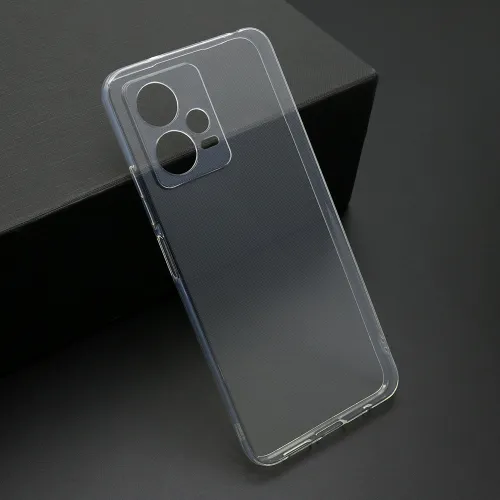 Futrola - maska ultra tanki PROTECT silikon za Xiaomi Redmi Note 12 5G/Poco x5 providna (bela) (MS).
