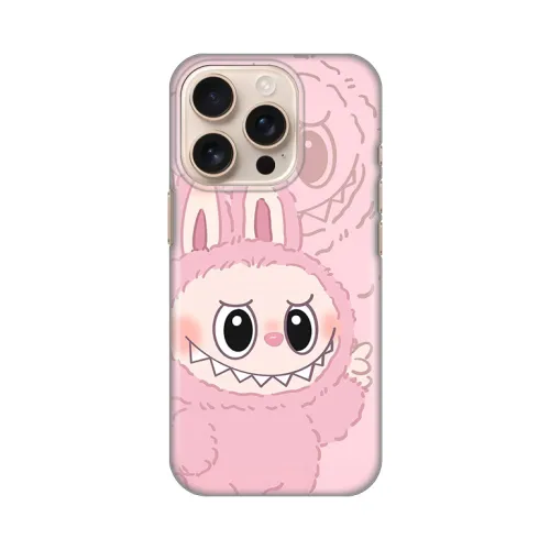 Silikonska futrola - maska print za iPhone 16 Pro 6.3 La Bubu Pink.