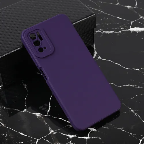 Futrola - maska Teracell Giulietta za Xiaomi Redmi Note 10 5G mat tamno ljubicasta.