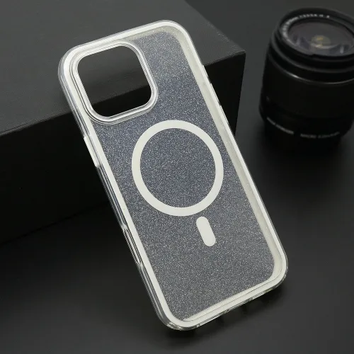 Futrola - maska CRYSTAL MagSafe za iPhone 16 Pro Max (6.9) bela (MS).