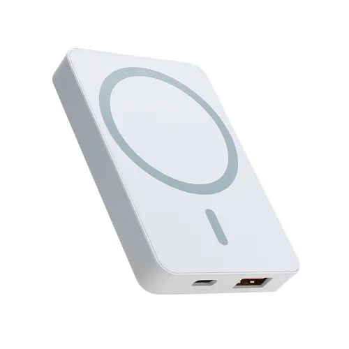 Power Bank prenosiva baterija MagSafe 22.5W/15W 5000 mAh beli (MS).