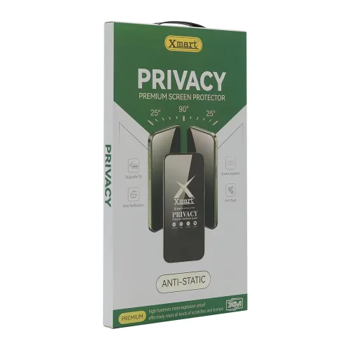 Zaštino staklo (glass) X mart 9D PRIVACY za Samsung S938 Galaxy S25 Ultra 5G (MS).