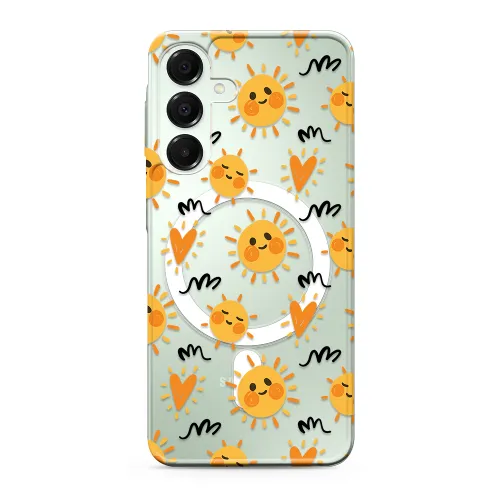 Futrola - maska silikonska print MagSafe za Samsung A166 Galaxy A16 5G sun (MS).