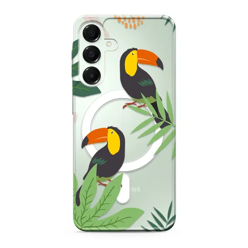 Futrola - maska silikonska print MagSafe za Samsung A166 Galaxy A16 5G jungle (MS).