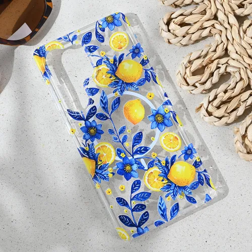 Futrola - maska print Magsafe za Samsung S938 Galaxy S25 Ultra Mediteran Lemon.