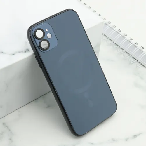 Futrola - maska ELEGANT METAL MAGSAFE za iPhone 11 (6.1) crna (MS).