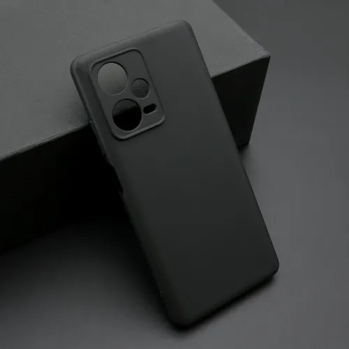 Futrola - maska ultra tanki KOLOR za Xiaomi Redmi Note 12 Pro Plus crna (MS).