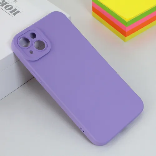 Futrola - maska Silikon color za iPhone 14 Plus 6.7 ljubicasta.