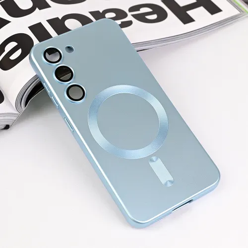 Futrola - maska Magsafe Chrome za Samsung S911B Galaxy S23 5G plava.